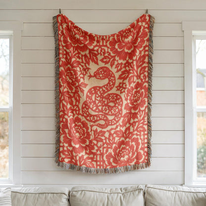 Snake Woven Blanket