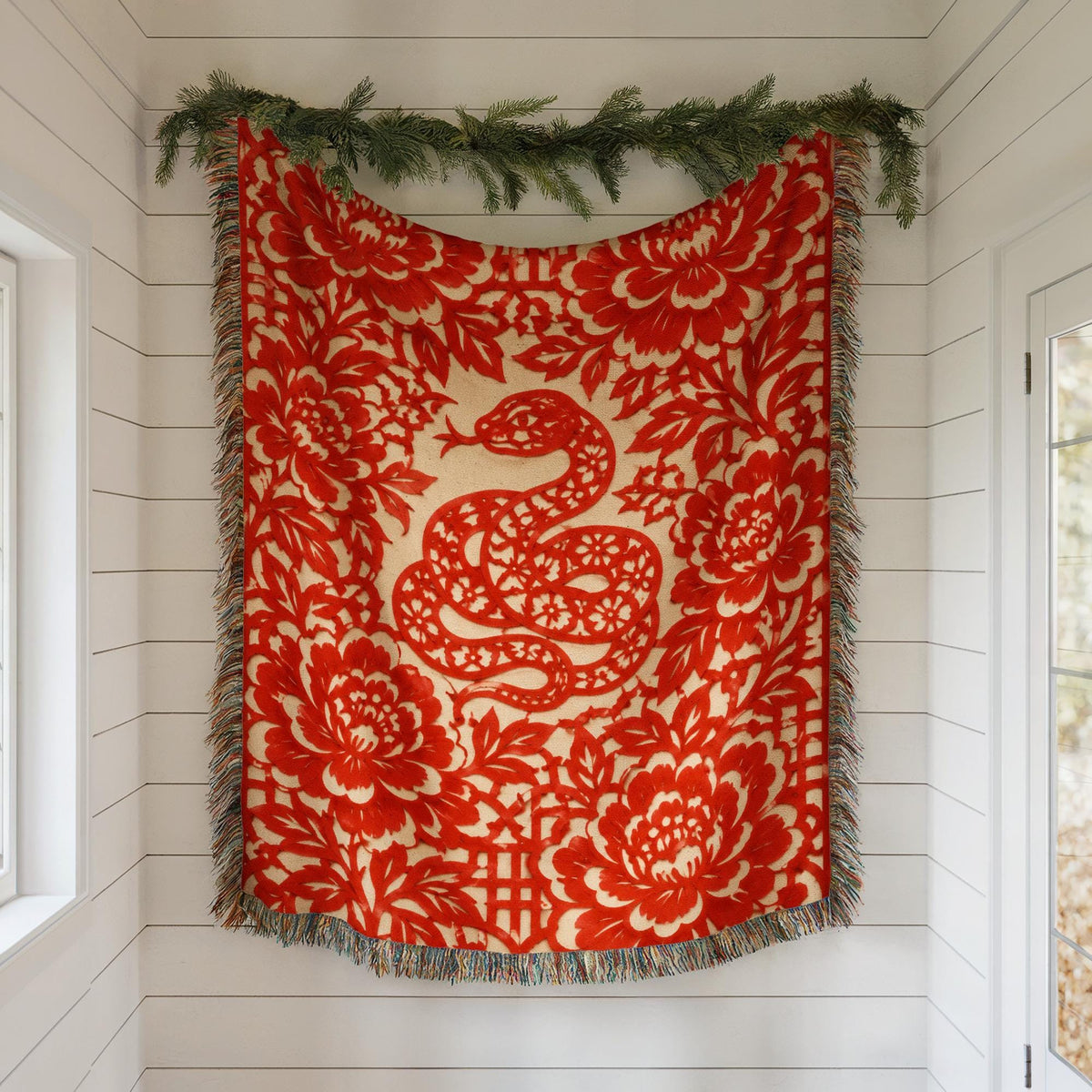 Snake Woven Blanket
