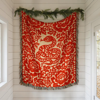 Snake Woven Blanket