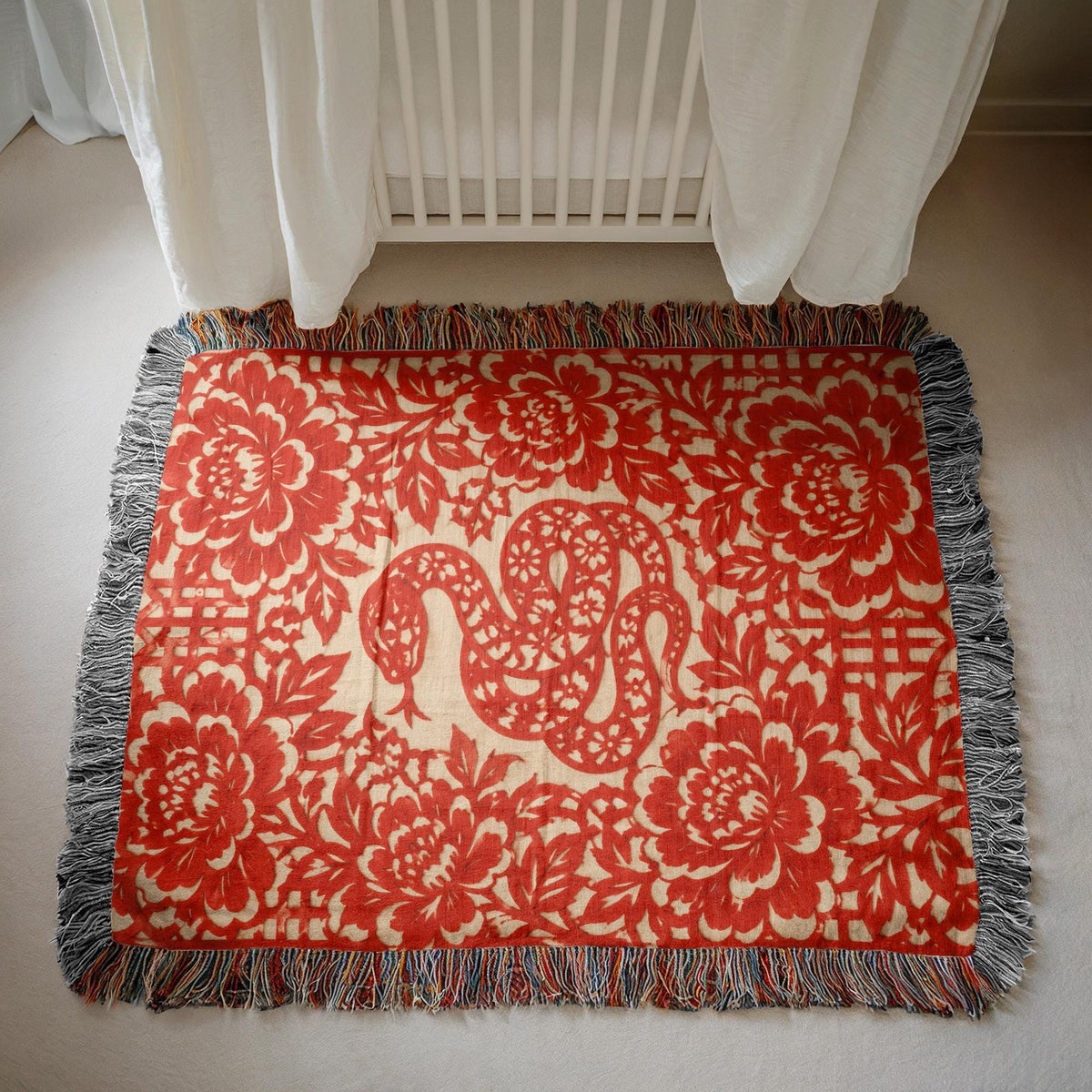 Snake Woven Blanket