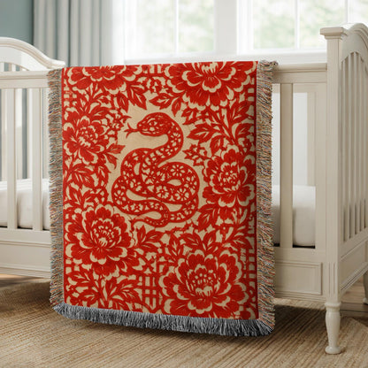 Snake Woven Blanket