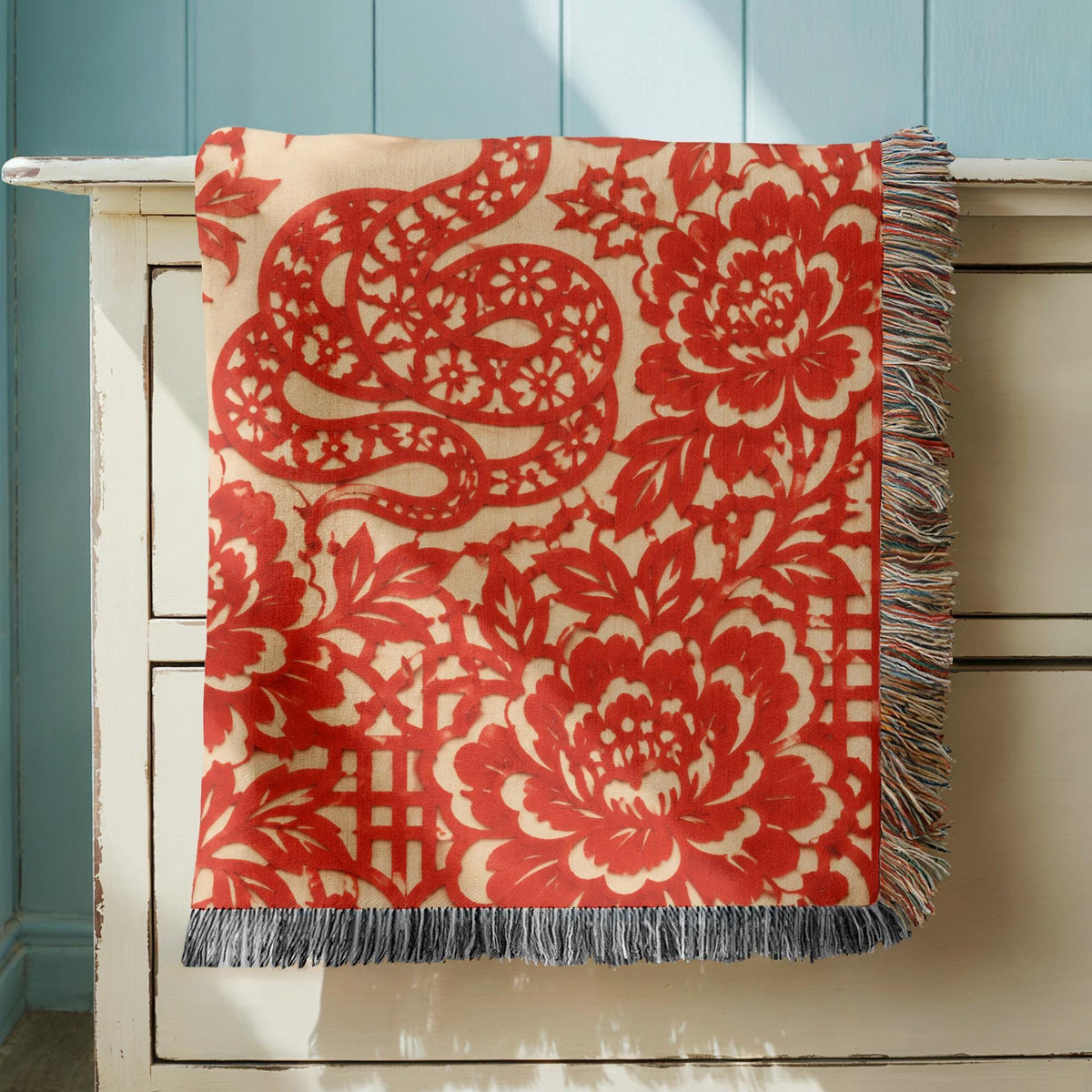 Snake Woven Blanket