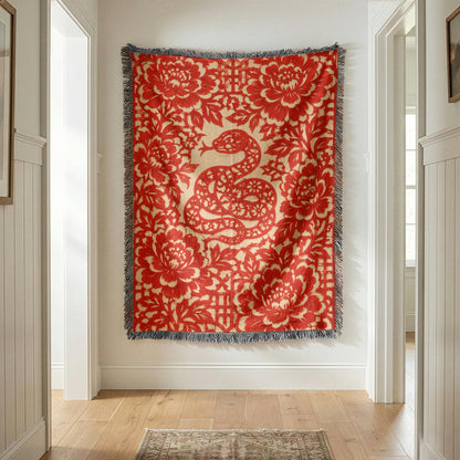 Snake Woven Blanket