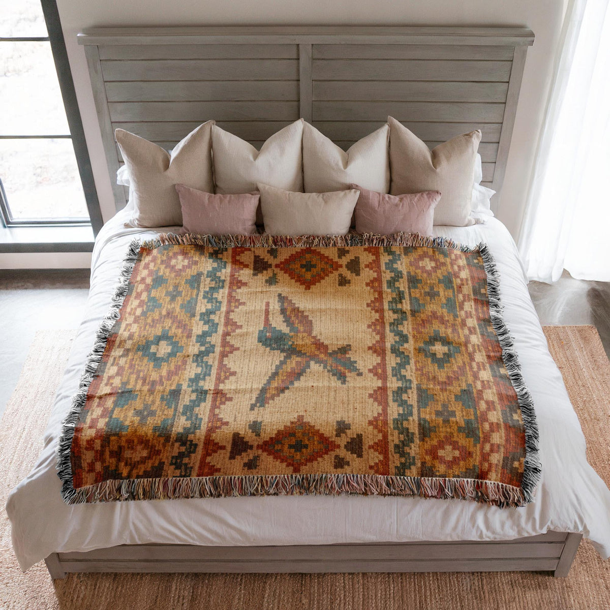 Hummingbird Woven Blanket