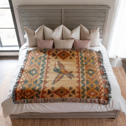 Hummingbird Woven Blanket