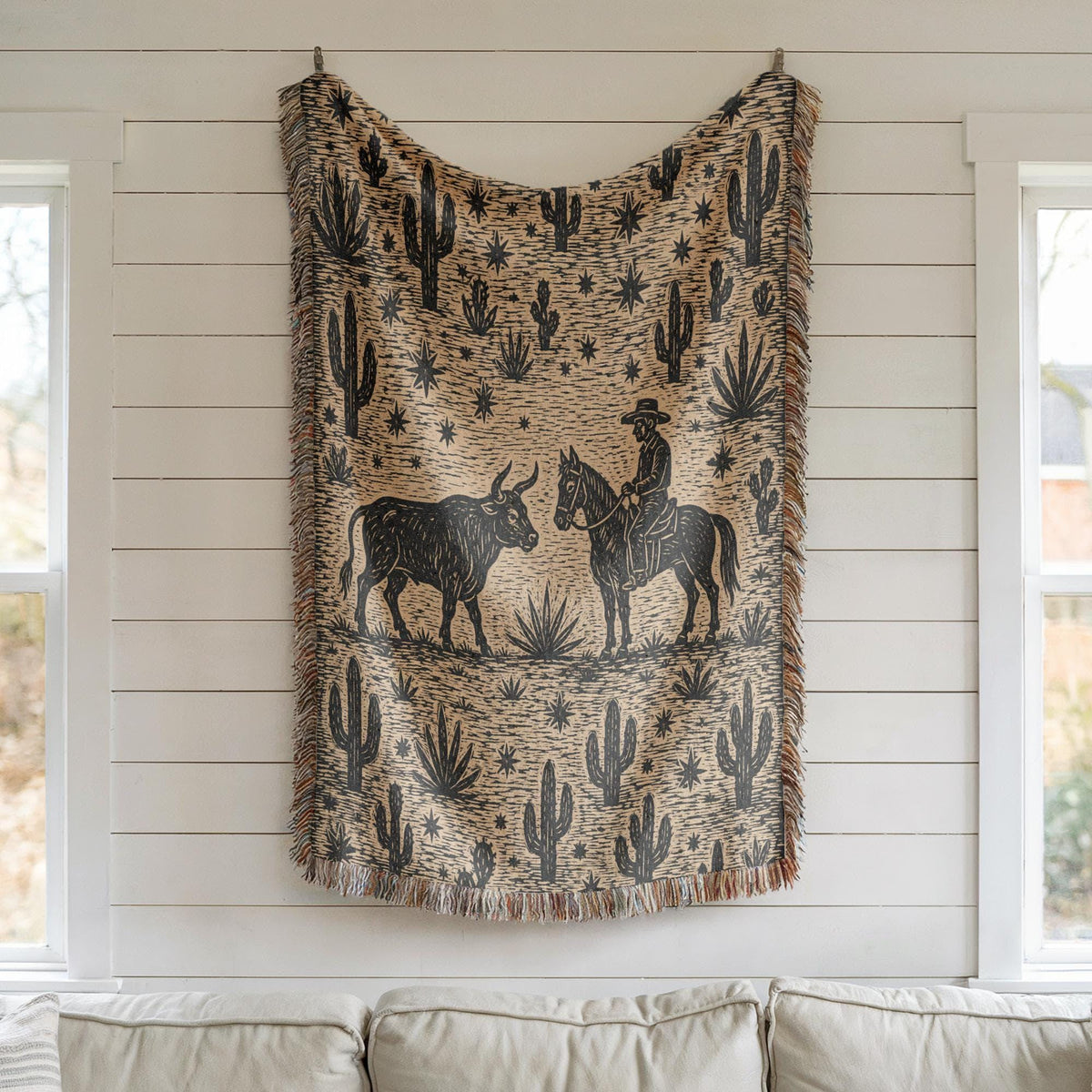 Cowboy Woven Blanket