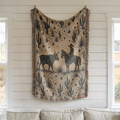 Cowboy Woven Blanket
