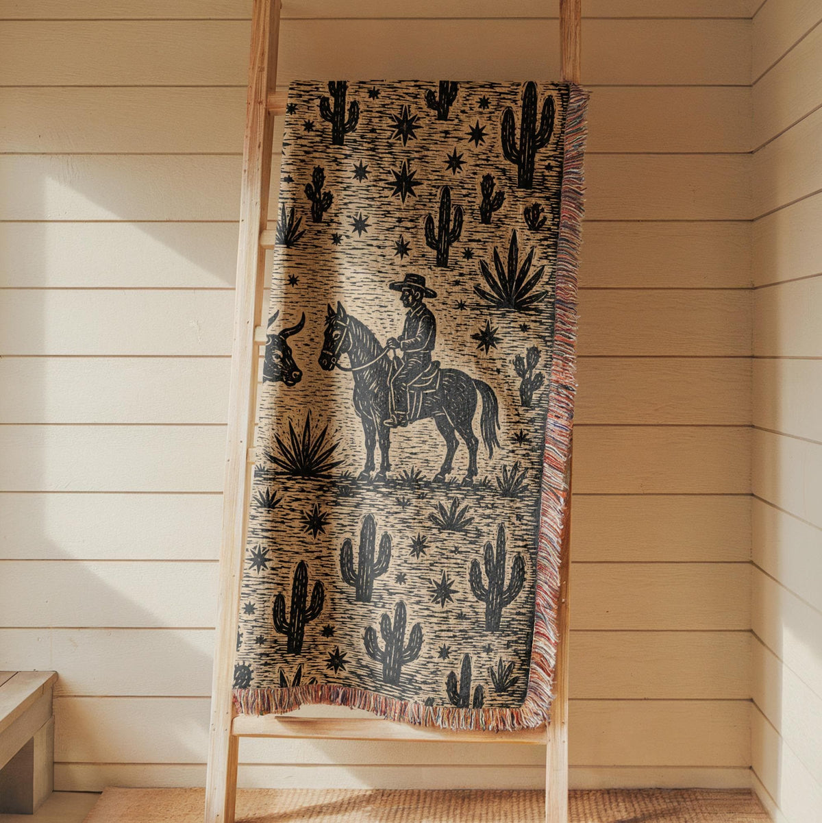Cowboy Woven Blanket