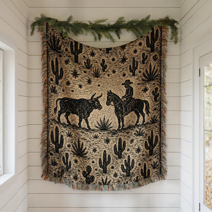 Cowboy Woven Blanket