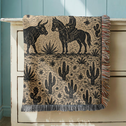 Cowboy Woven Blanket
