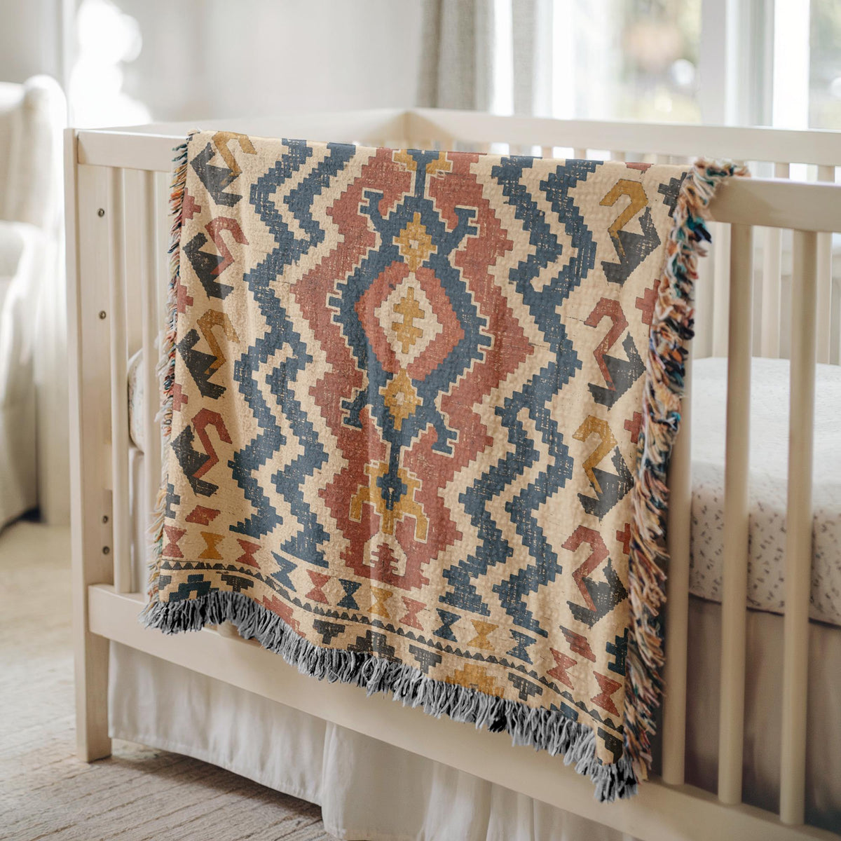 Turkish Kilim Woven Blanket