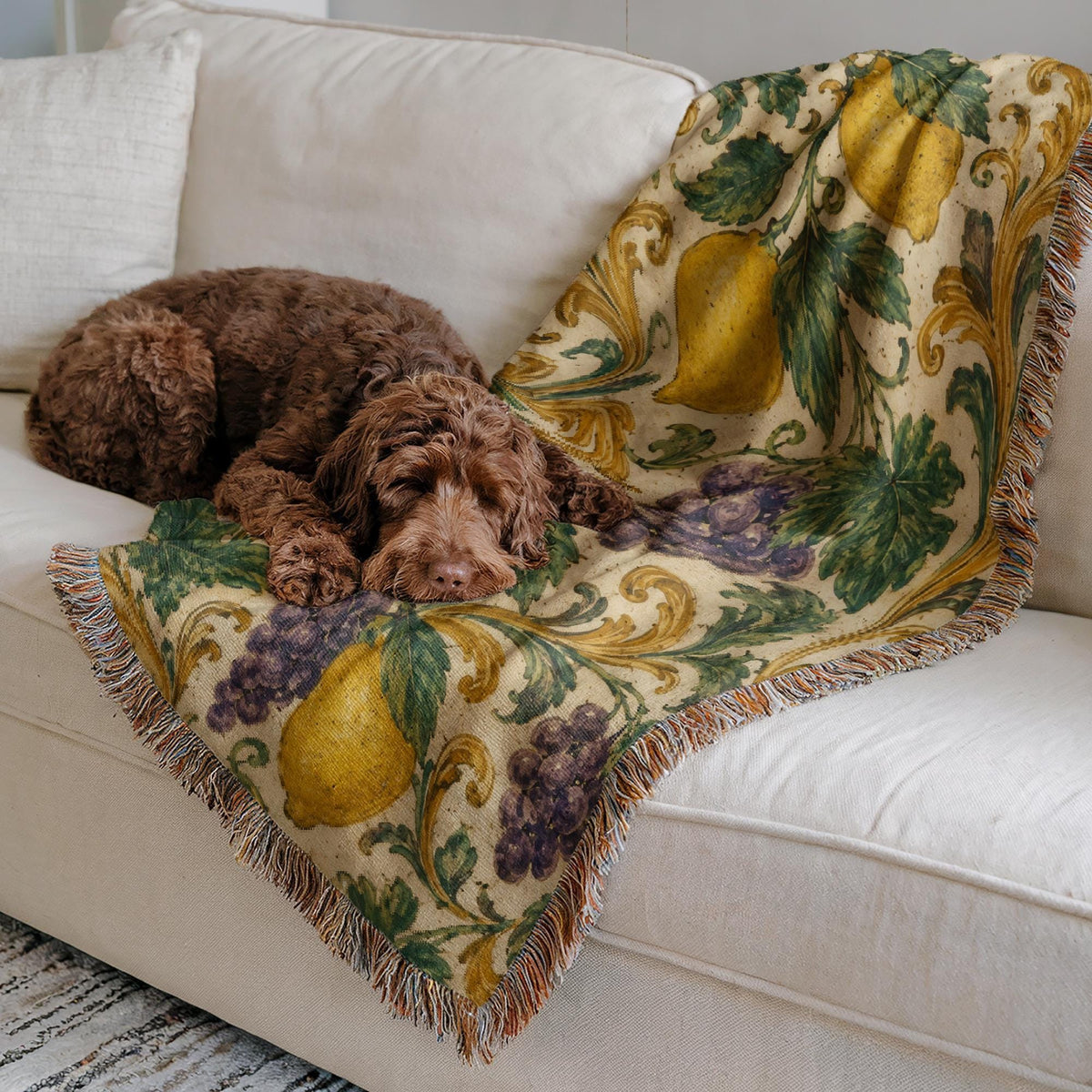 Lemon Woven Blanket