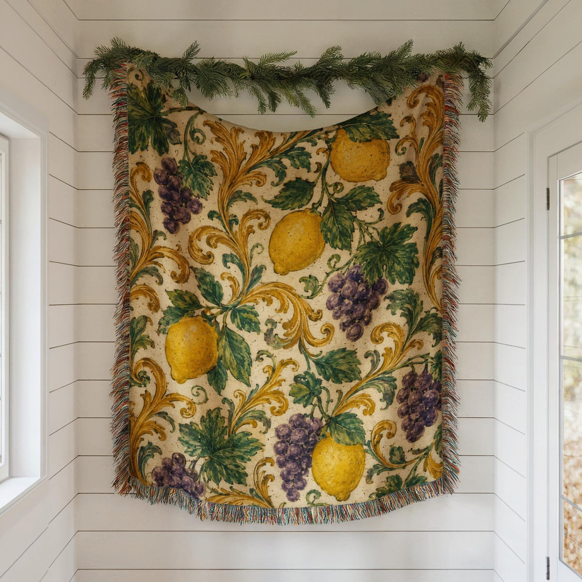 Lemon Woven Blanket