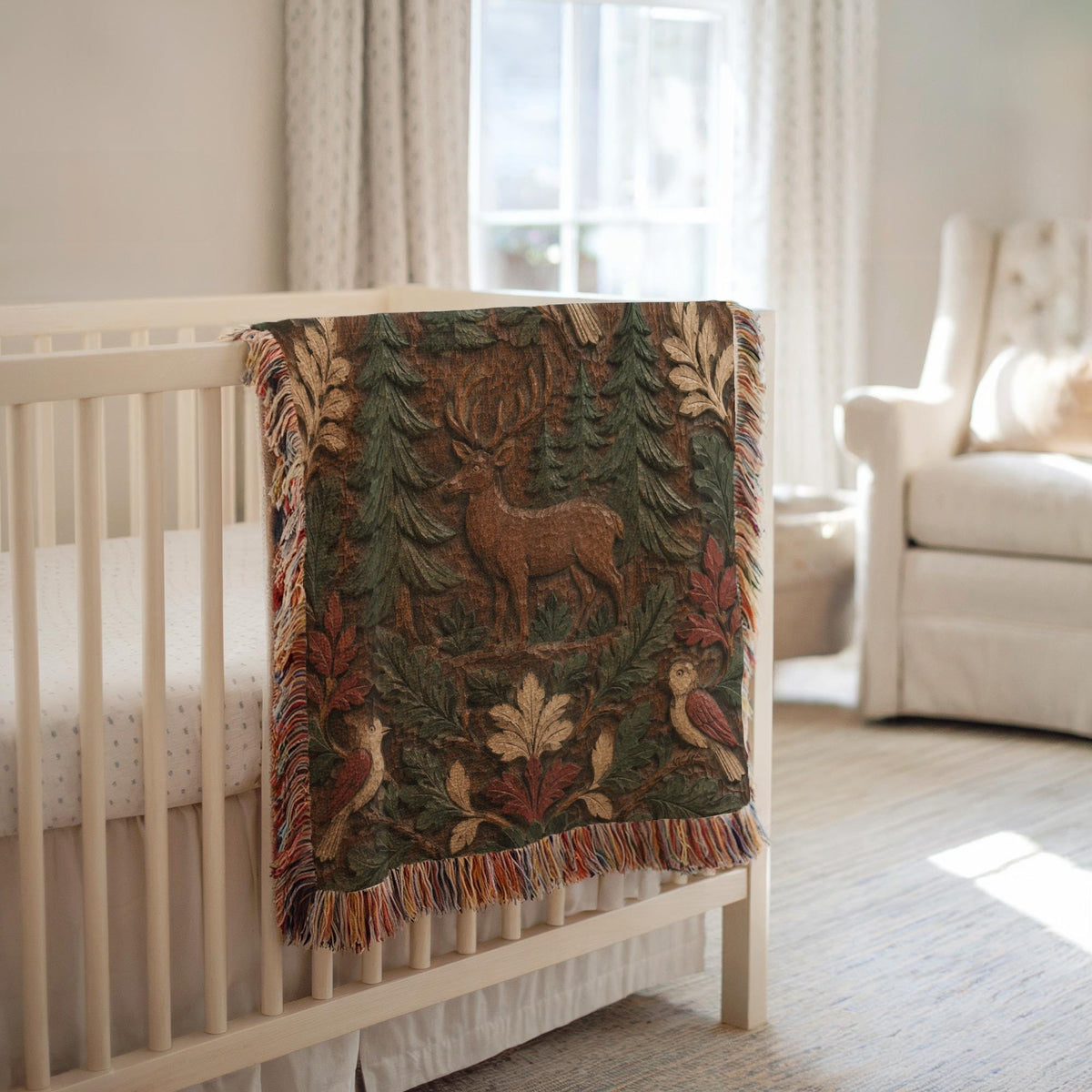 Deer Woven Blanket