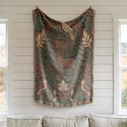 Deer Woven Blanket