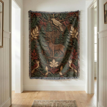 Deer Woven Blanket
