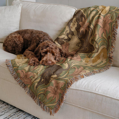 Art Nouveau Woven Blanket