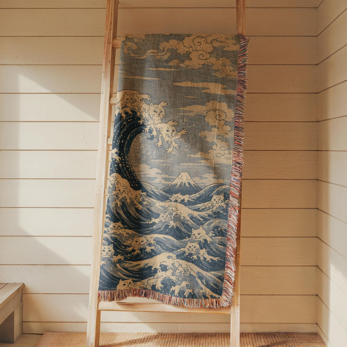 Great Wave Woven Blanket