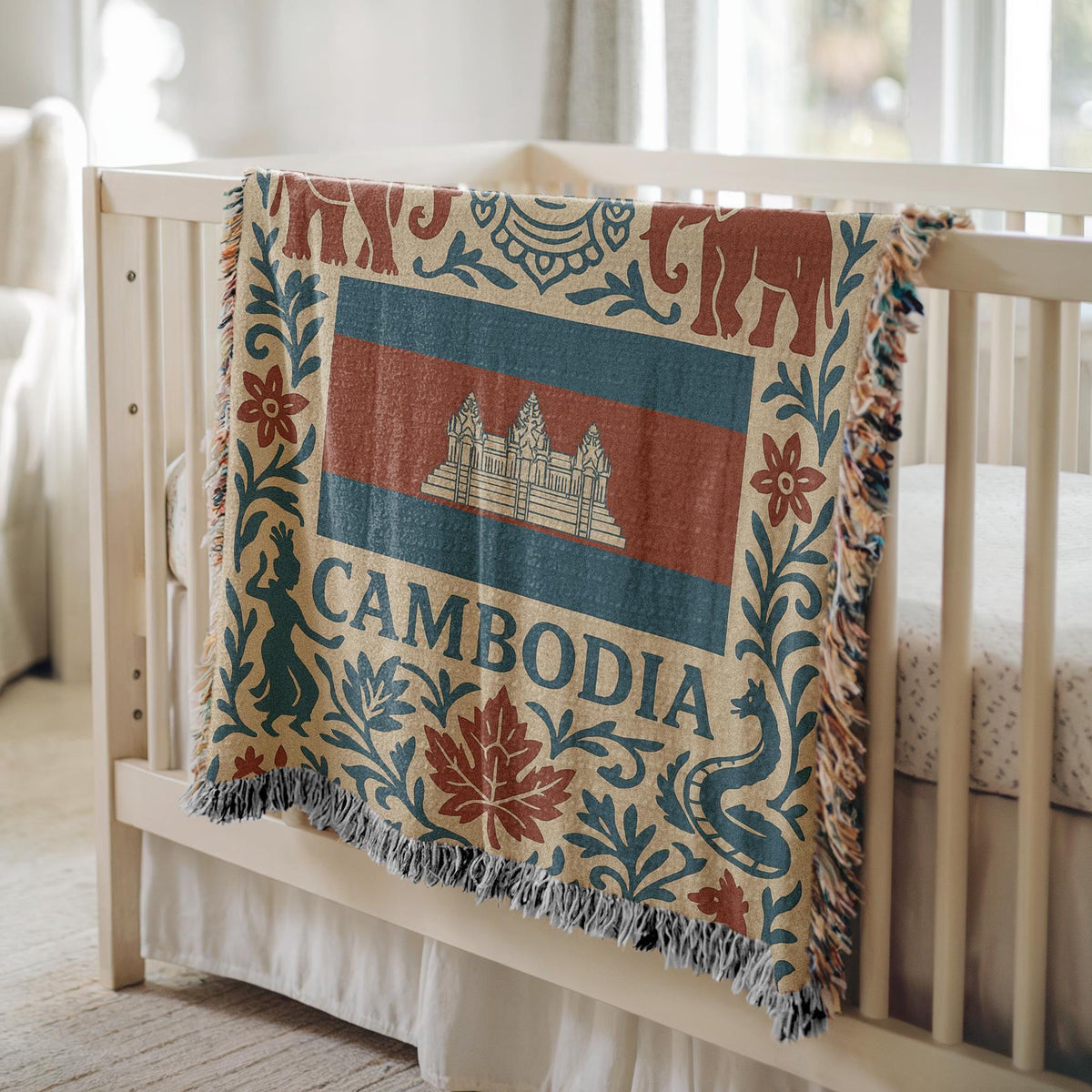 Cambodia Woven Blanket