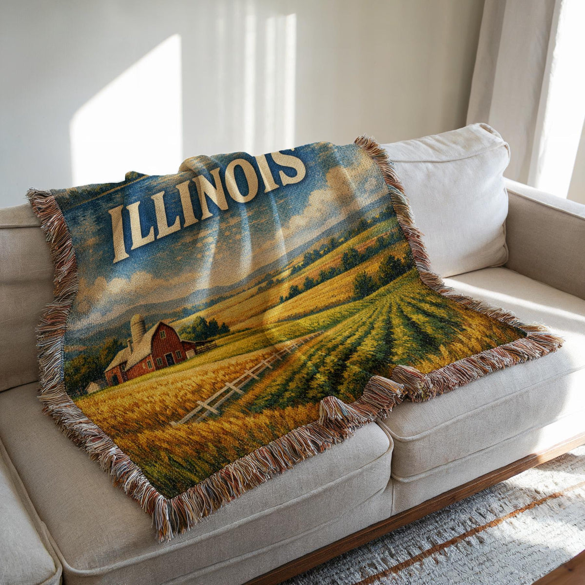 Illinois Woven Blanket