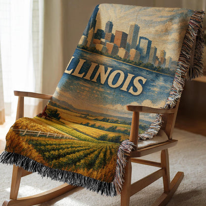 Illinois Woven Blanket