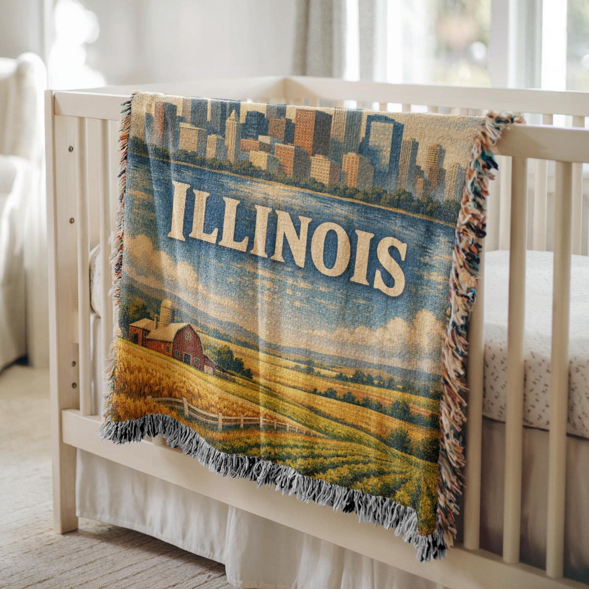 Illinois Woven Blanket