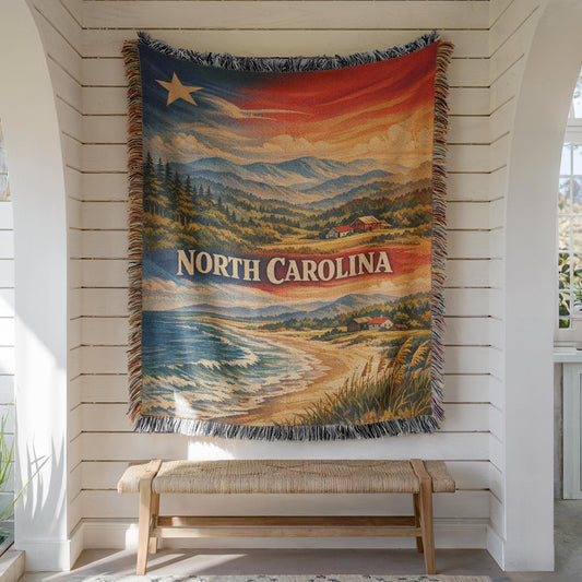North Carolina Woven Blanket