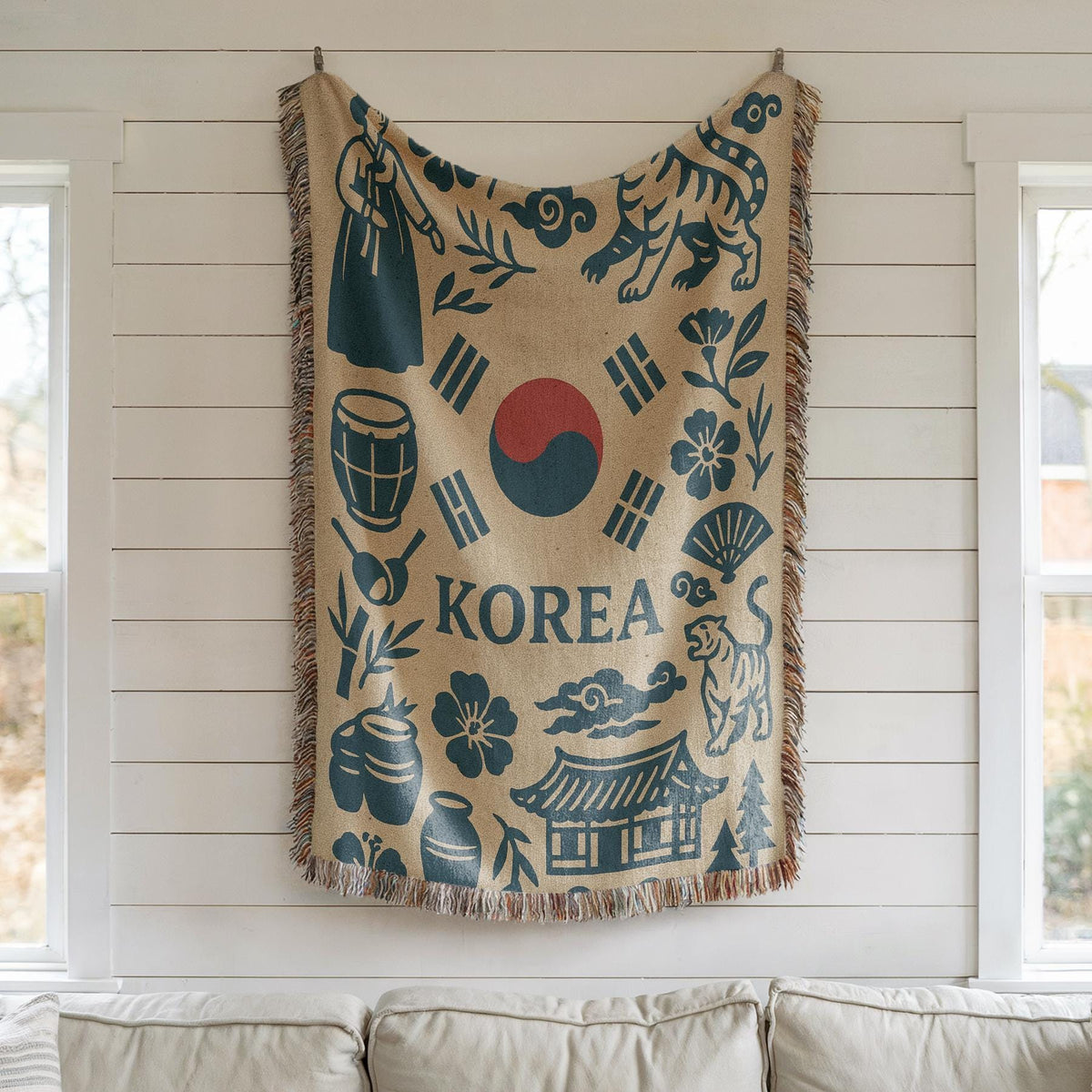 South Korea Woven Blanket