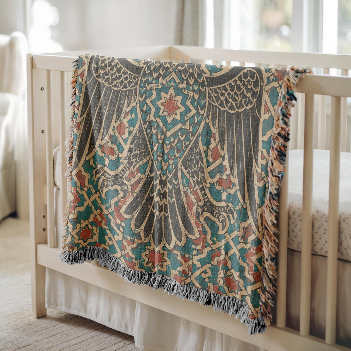 Double Headed Eagle Woven Blanket