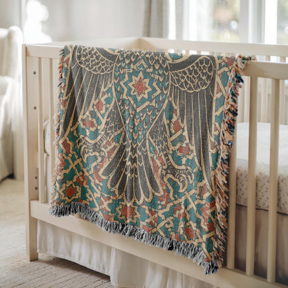 Double Headed Eagle Woven Blanket