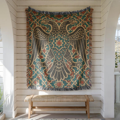 Double Headed Eagle Woven Blanket
