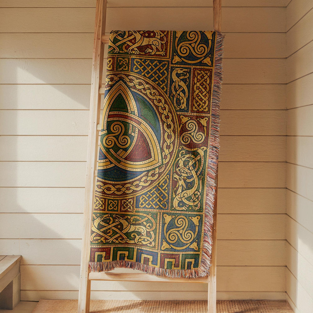 Celtic Triquetra Woven Blanket