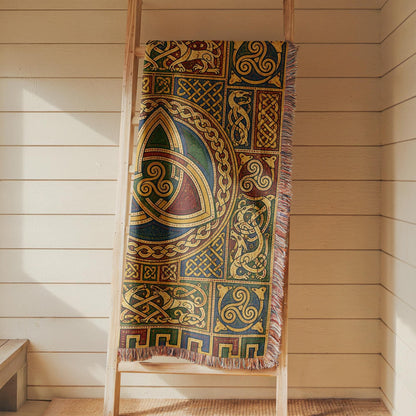 Celtic Triquetra Woven Blanket