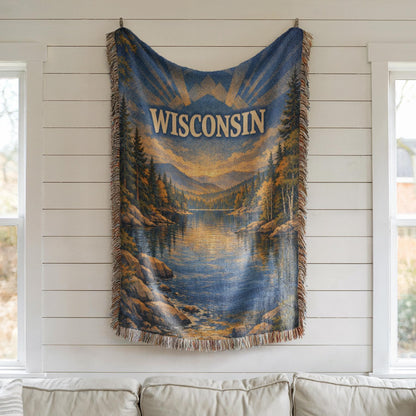 Wisconsin Woven Blanket