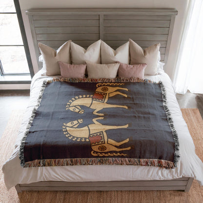 Horse Woven Blanket