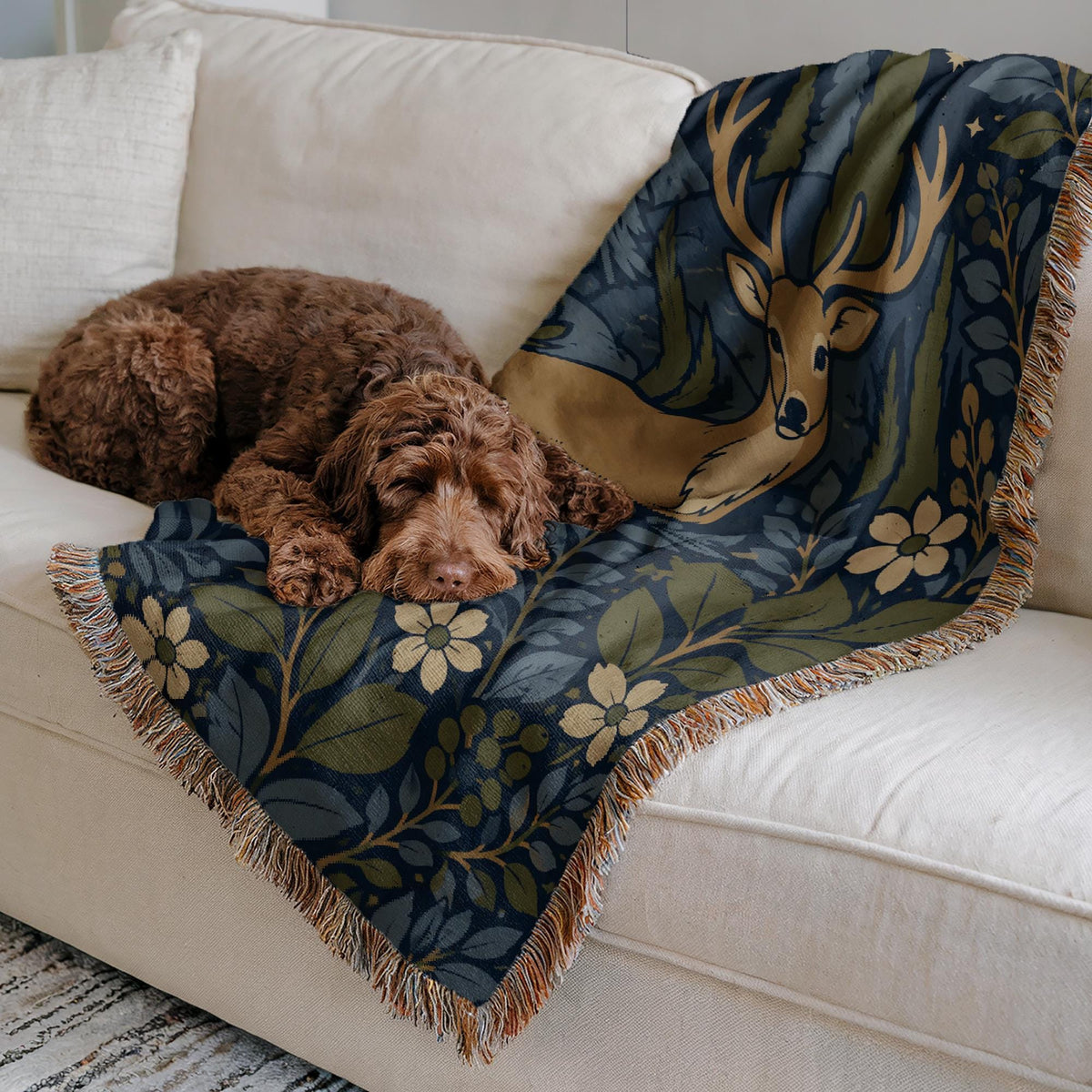 Deer Woven Blanket