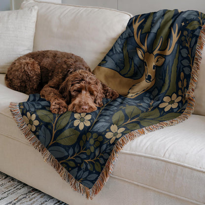 Deer Woven Blanket