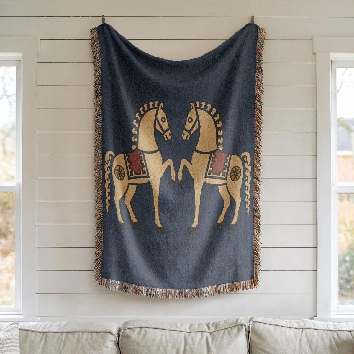 Horse Woven Blanket