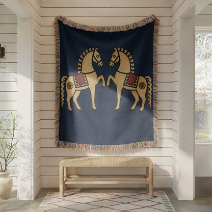 Horse Woven Blanket