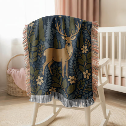 Deer Woven Blanket