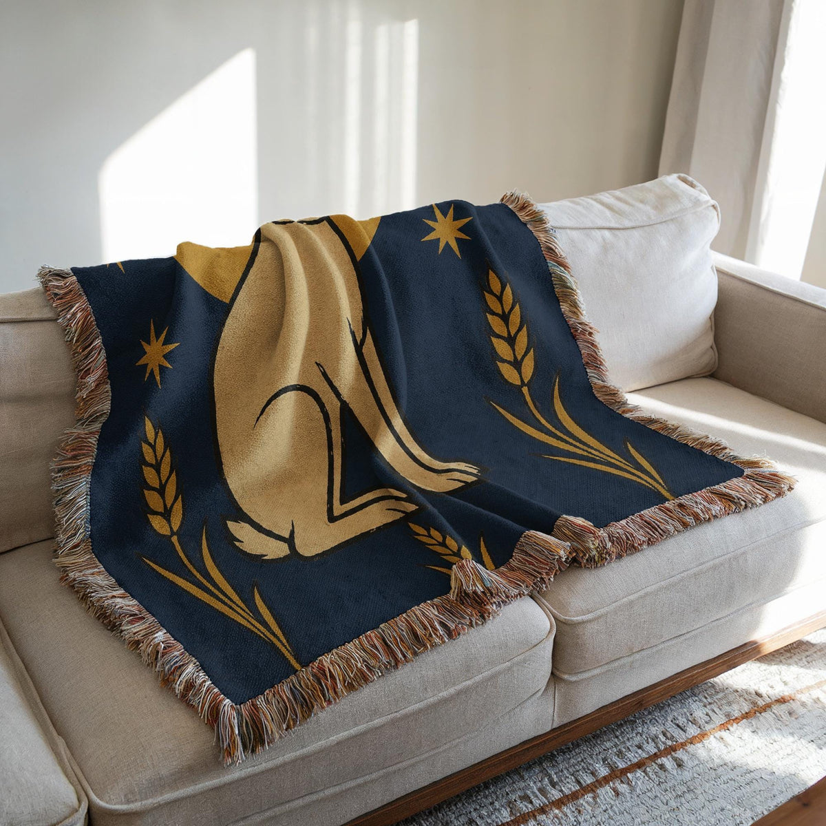 Rabbit Woven Blanket