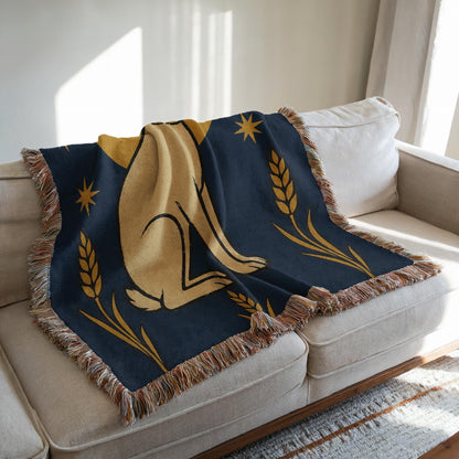 Rabbit Woven Blanket
