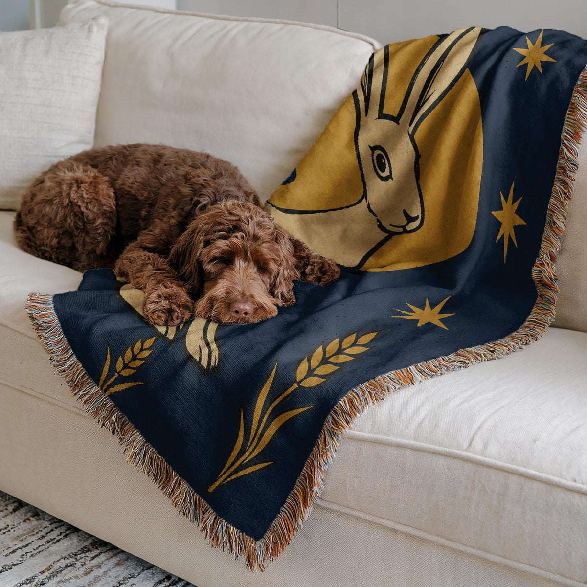 Rabbit Woven Blanket