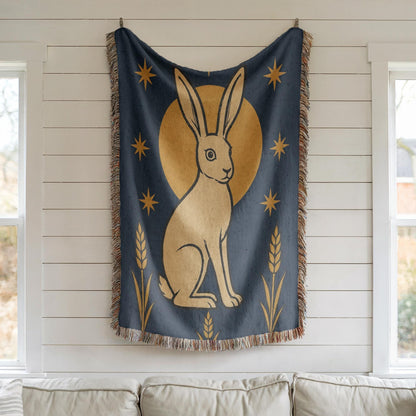 Rabbit Woven Blanket