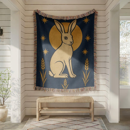 Rabbit Woven Blanket