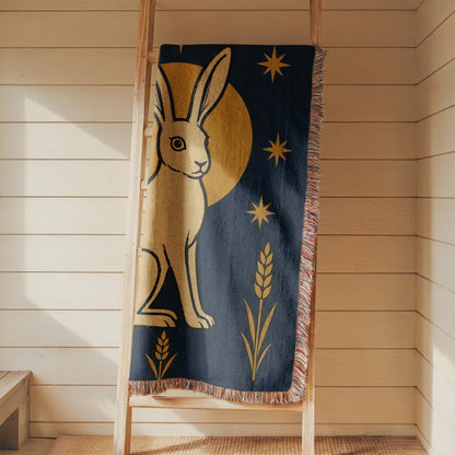Rabbit Woven Blanket