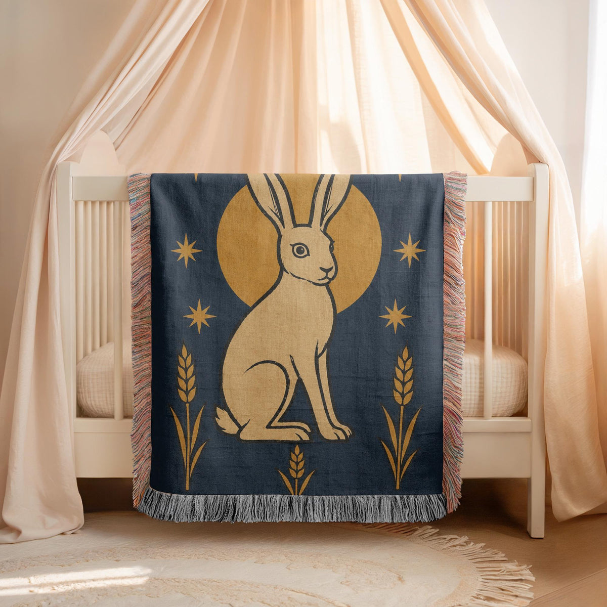 Rabbit Woven Blanket