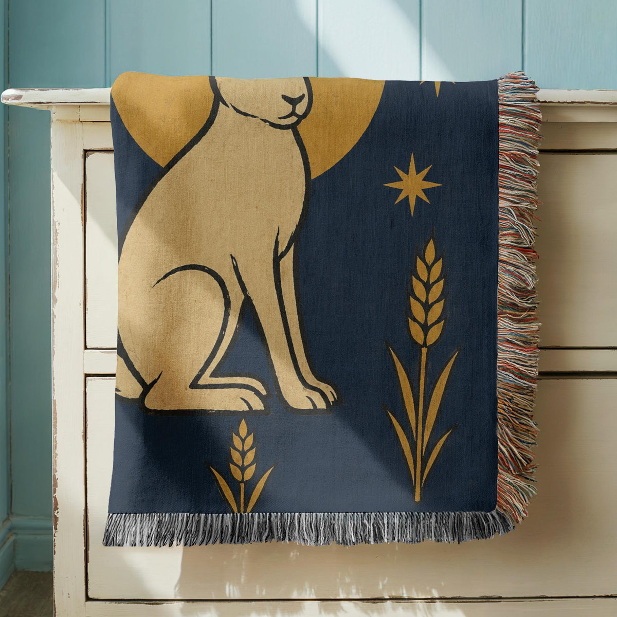 Rabbit Woven Blanket