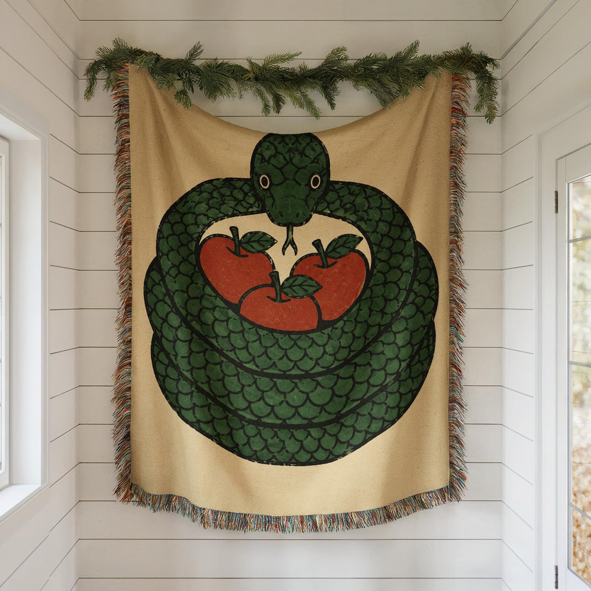 Snake Woven Blanket