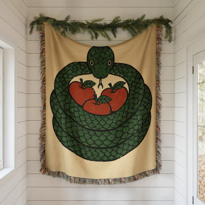 Snake Woven Blanket